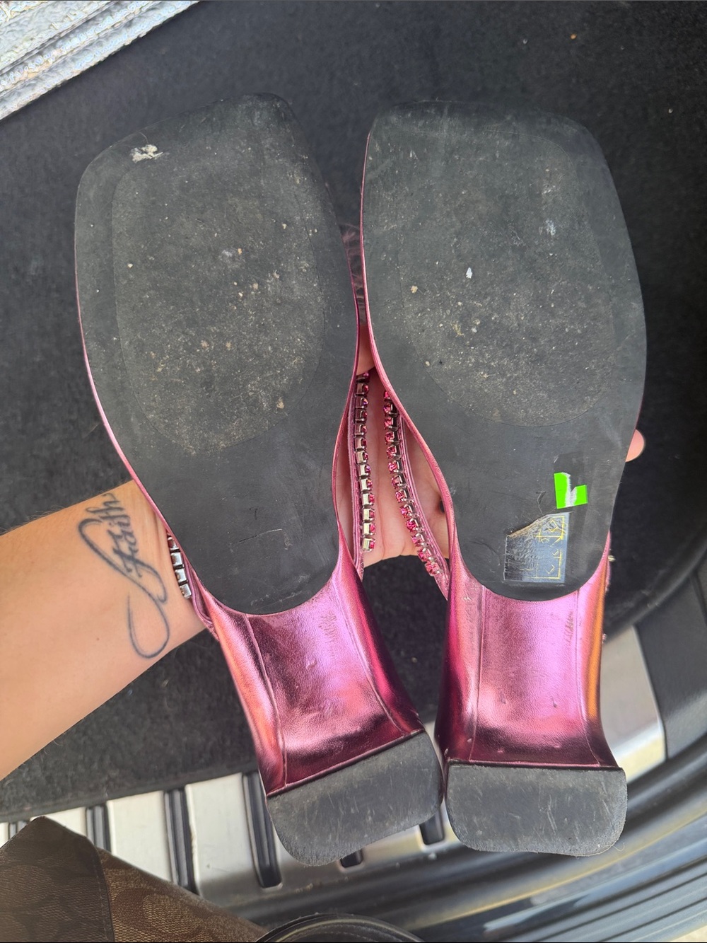 Womens Jeffrey Campbell Jova Jeweled Slide Sandals Dolly Patron Style size 7 - Picture 7 of 8